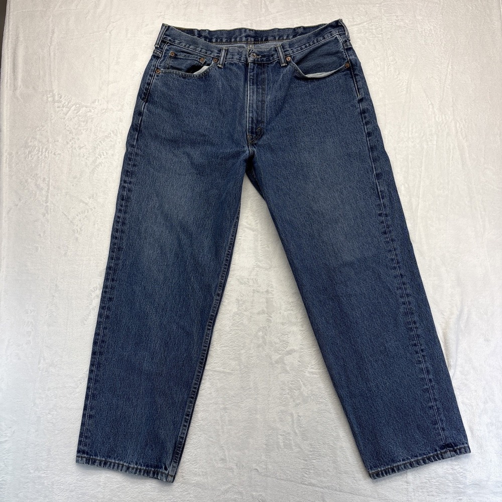 Levis 550 Jeans Mens 38x30 Blue Relaxed Straight Leg Classic 100% Cotton
